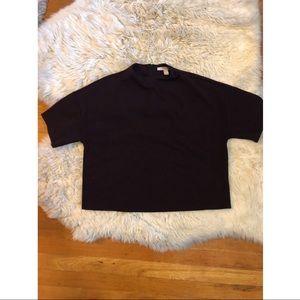 Plum burgundy sweater top L contemporary